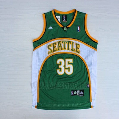 Camiseta Historic Seattle SuperSonics Kevin Durant #35 Verde